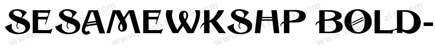 SesameWkshp Bold字体转换
